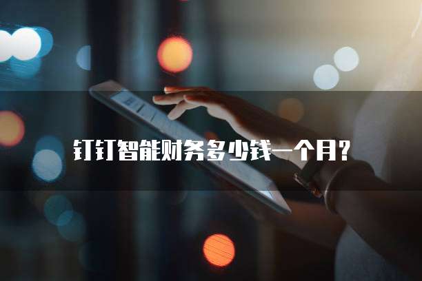 钉钉智能财务多少钱一个月?