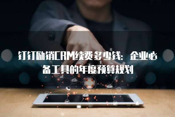 钉钉励销CRM续费多少钱:企业必备工具的年度预算规划