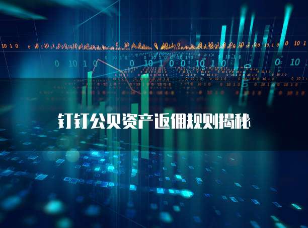 钉钉公贝资产返佣规则揭秘