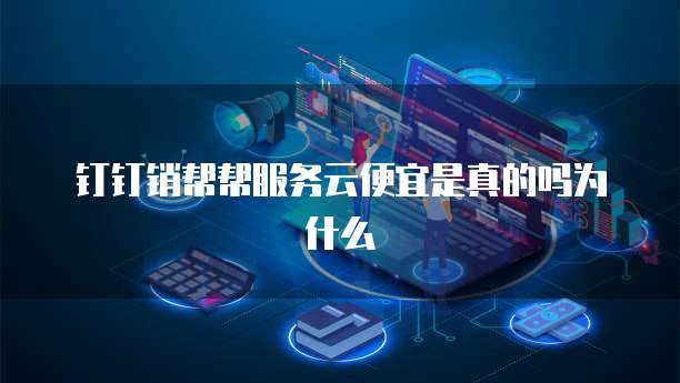 钉钉销帮帮服务云便宜是真的吗为什么