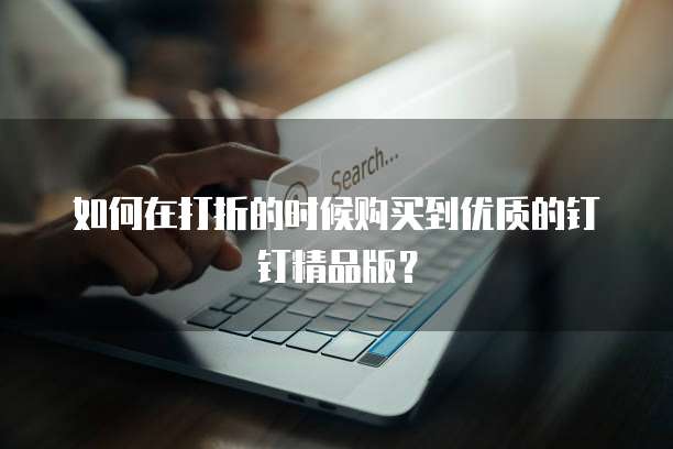如何在打折的时候购买到优质的钉钉精品版?
