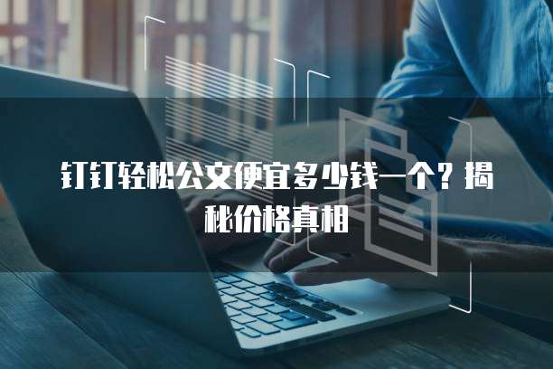 钉钉轻松公文便宜多少钱一个?揭秘价格真相