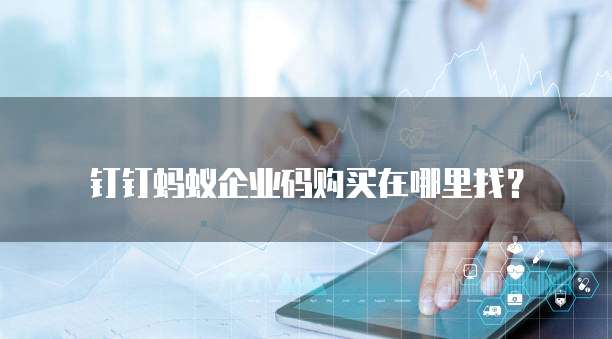 钉钉蚂蚁企业码购买在哪里找?