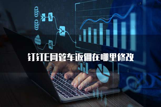 钉钉E网管车返佣在哪里修改
