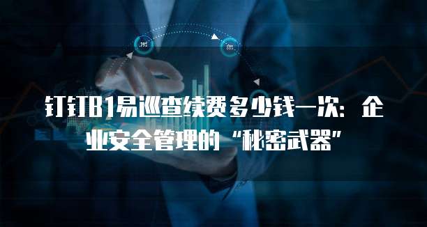 钉钉B1易巡查续费多少钱一次：企业安全管理的&ldquo;秘密武器&rdquo;