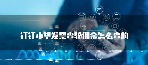 钉钉小望发票查验佣金怎么查的