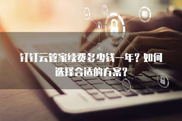 钉钉云管家续费多少钱一年?如何选择合适的方案?