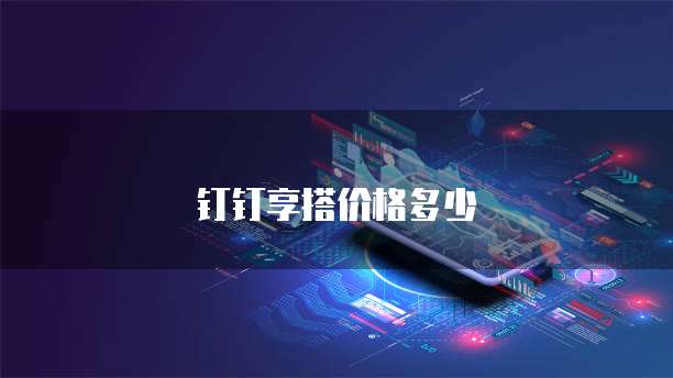 钉钉享搭价格多少