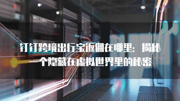 钉钉跨境出行宝返佣在哪里:揭秘一个隐藏在虚拟世界里的秘密