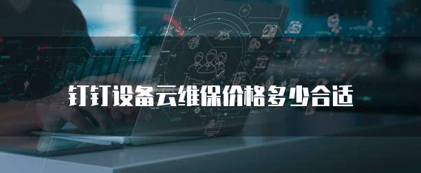 钉钉设备云维保价格多少合适