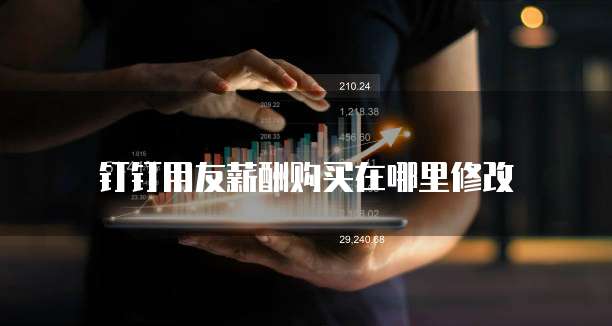 钉钉用友薪酬购买在哪里修改