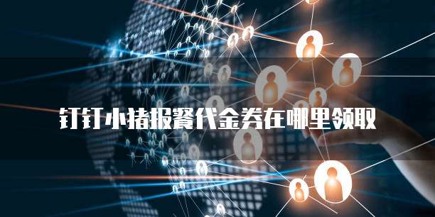 钉钉小猪报餐代金券在哪里领取