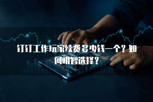 钉钉工作玩家续费多少钱一个?如何明智选择?