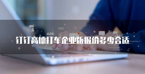 钉钉高德打车企业版报价多少合适