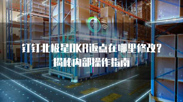 钉钉北极星OKR返点在哪里修改?揭秘内部操作指南