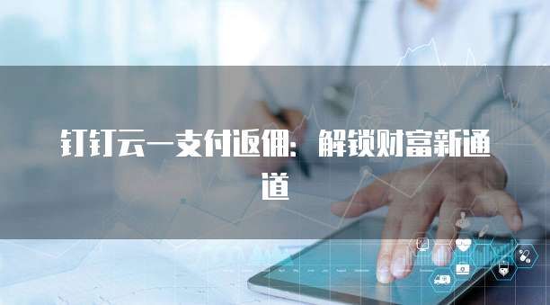 钉钉云一支付返佣:解锁财富新通道