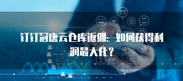 钉钉冠唐云仓库返佣:如何获得利润最大化?