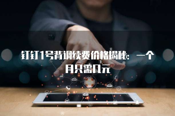 钉钉1号背调续费价格揭秘：一个月只需几元