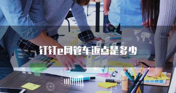 钉钉e网管车返点是多少