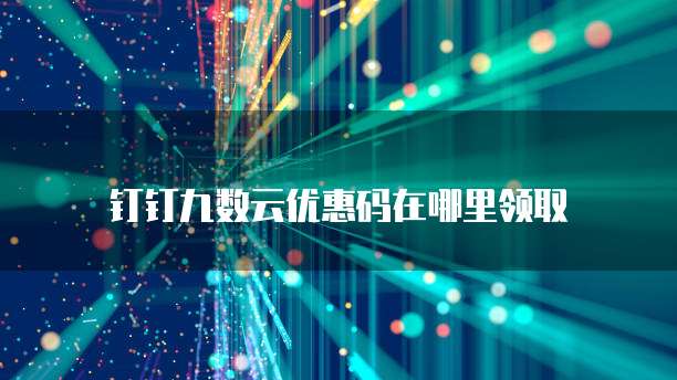 钉钉九数云优惠码在哪里领取