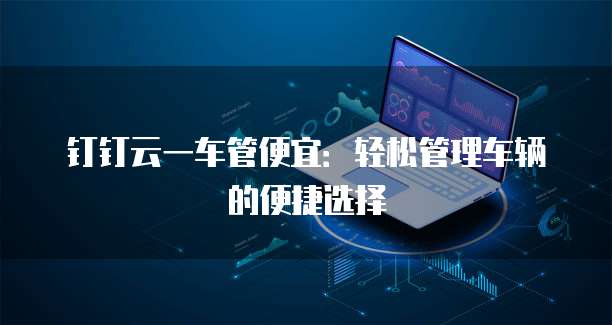 钉钉云一车管便宜:轻松管理车辆的便捷选择