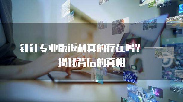 钉钉专业版返利真的存在吗?——揭秘背后的真相
