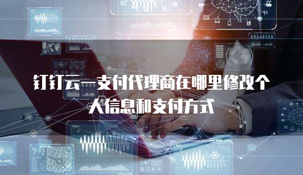 钉钉云一支付代理商在哪里修改个人信息和支付方式