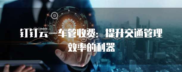 钉钉云一车管收费:提升交通管理效率的利器