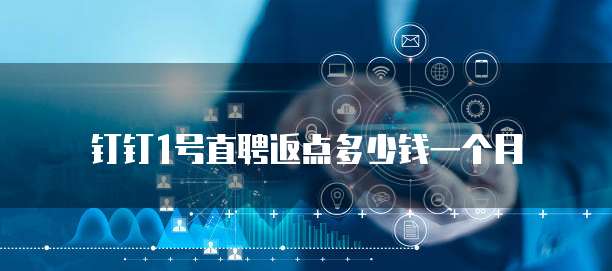 钉钉1号直聘返点多少钱一个月
