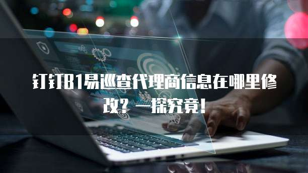 钉钉B1易巡查代理商信息在哪里修改?一探究竟!