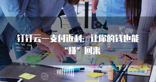 钉钉云一支付返利:让你的钱也能“赚”回来