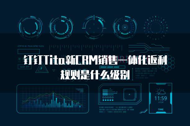 钉钉tita新crm销售一体化返利规则是什么级别