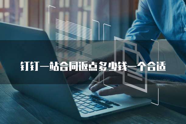钉钉一站合同返点多少钱一个合适