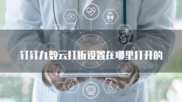 钉钉九数云打折设置在哪里打开的