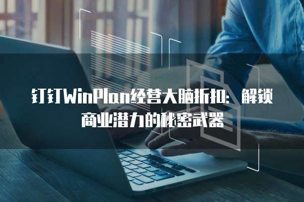 钉钉WinPlan经营大脑折扣:解锁商业潜力的秘密武器
