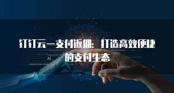 钉钉云一支付返佣：打造高效便捷的支付生态