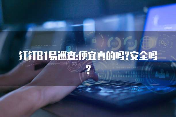 钉钉B1易巡查:便宜真的吗?安全吗?
