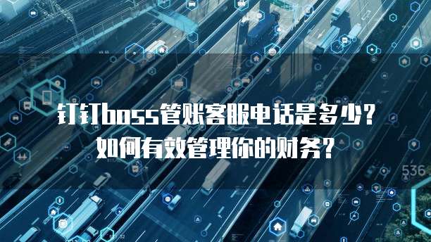 钉钉boss管账客服电话是多少?如何有效管理你的财务?