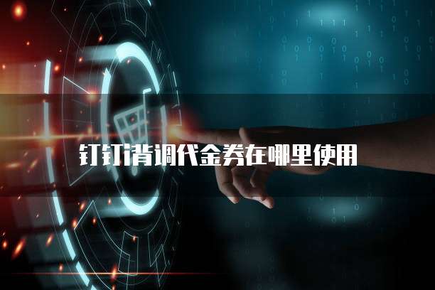 钉钉i背调代金券在哪里使用