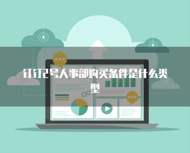 钉钉2号人事部购买条件是什么类型