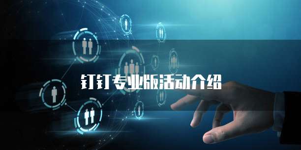 钉钉专业版活动介绍