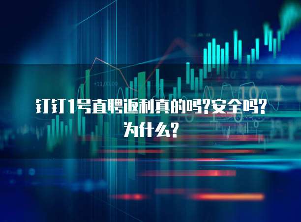 钉钉1号直聘返利真的吗?安全吗?为什么?