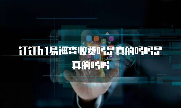钉钉b1易巡查收费吗是真的吗吗是真的吗吗