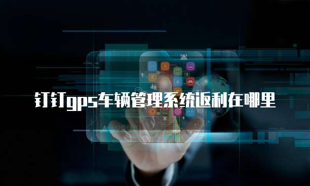 钉钉gps车辆管理系统返利在哪里