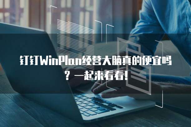 钉钉WinPlan经营大脑真的便宜吗?一起来看看!