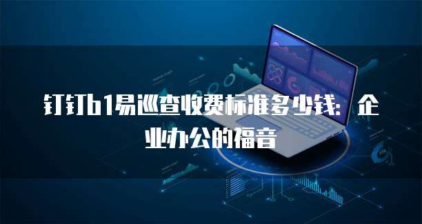 钉钉b1易巡查收费标准多少钱：企业办公的福音