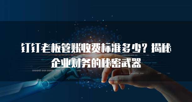 钉钉老板管账收费标准多少?揭秘企业财务的秘密武器