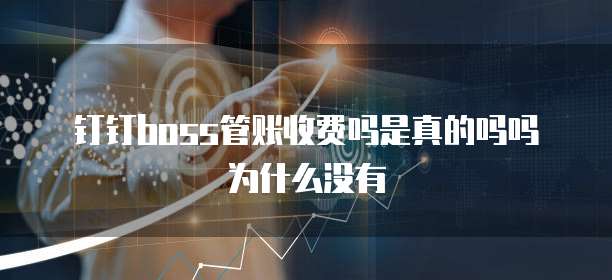 钉钉boss管账收费吗是真的吗吗为什么没有