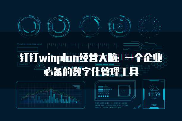钉钉winplan经营大脑: 一个企业必备的数字化管理工具