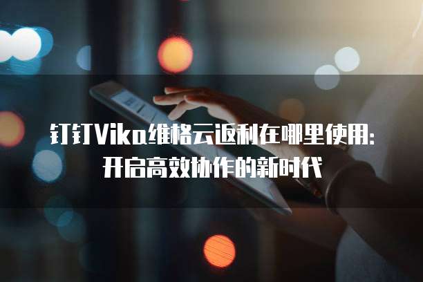 钉钉Vika维格云返利在哪里使用:开启高效协作的新时代